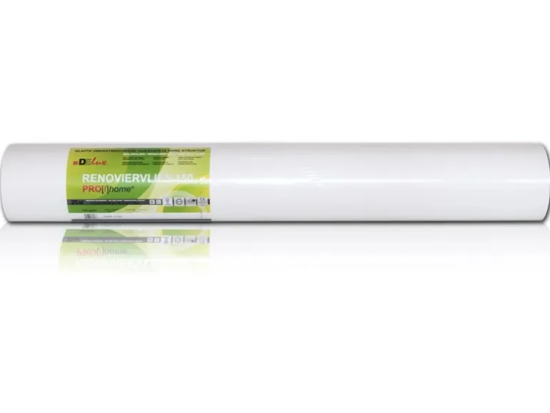 PROFHOME Renoviervlies 150 g Malervlies Saniervlies Vliestapete 1 Karton mit 9 Rollen 168,75 m2 Weiß