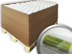 PROFHOME Renoviervlies 150 g Malervlies Anstrich-Vlies Weiß 1 Palette mit 80 Rollen 1500 m2 Weiß