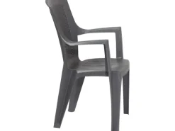 Progarden Stapelsessel Eden Anthrazit ca. 46 cm x 55 cm x 91 cm