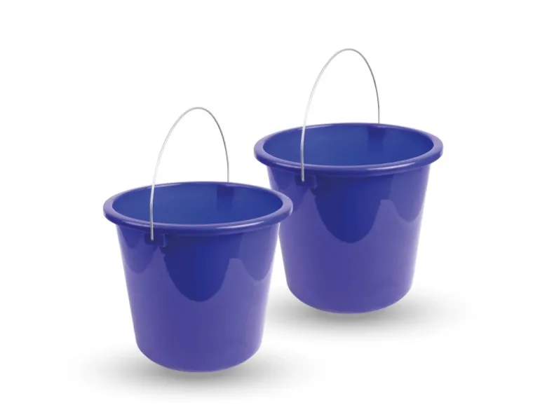 ProHome Eimer Inkl. Metallbügel Dunkelblau 5 Liter 2er Pack