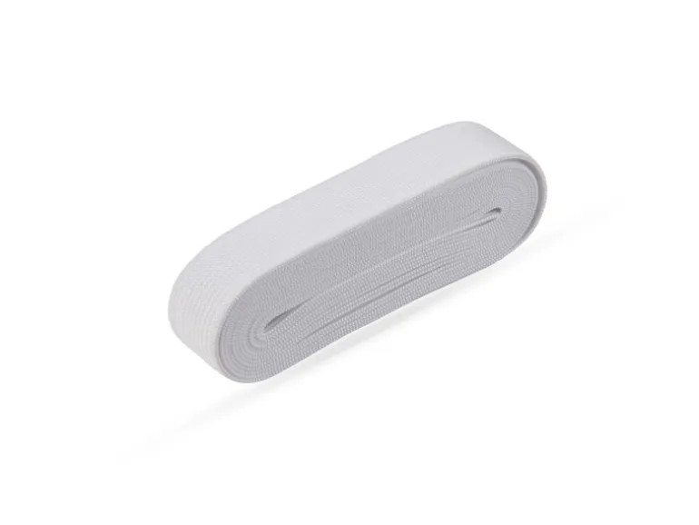 ProHome Gummiband 2,5 m x 2,0 cm Weiß