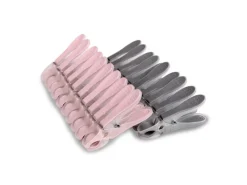 ProHome Wäscheklammern Anthrazit Rosa 40er Pack