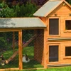Promadino Kleintiervilla Maxi mit Erweiterung und Freilaufgehege