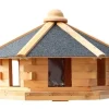 Promadino Vogelhaus Fehmarn aus Kiefernholz Ø 59 cm Höhe 38 cm ohne Fuß