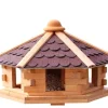 Promadino Vogelhaus Knusperhäuschen imprägniertes Kiefernholz Ø 59 cm Höhe 38 cm