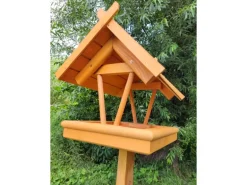 Promadino Vogelhaus Rhön mit Fußkreuzständer 38 cm x 141 cm x 36 cm
