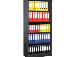 PROREGAL Aktenregal Butterlfy 5 Ordernhöhen HxBxT 195 x 92 x 42 cm Anthrazit