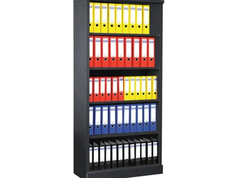 PROREGAL Aktenregal Butterlfy 5 Ordernhöhen HxBxT 195 x 92 x 42 cm Anthrazit