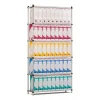 PROREGAL Aktenregal HxBxT 200 x 100 x 30 cm 6 Ebenen Spanplatten-Fachboden Fachlast 60 kg Bis Zu 66 Archivordnern mit Hebel Lichtblau-Lichtgrau