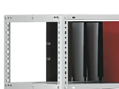 PROREGAL Aktenregal Schraubsystem Grundregal HxBxT 80 x 75 x 60 cm 3 Ebenen Fachlast 90 kg Mit Deckboden Beidseitig Nutzbar Lichtgrau
