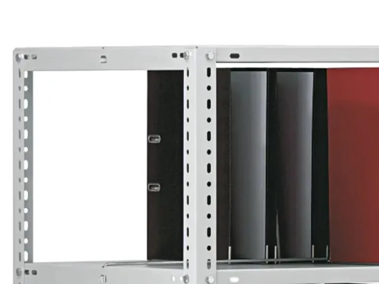 PROREGAL Aktenregal Schraubsystem Grundregal HxBxT 220 x 75 x 60 cm 7 Ebenen Fachlast 90 kg Mit Deckboden Beidseitig Nutzbar Verzinkt