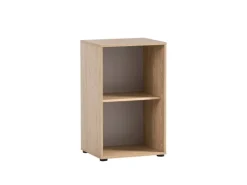 PROREGAL Aktenregal Swan Small HxBxT 84 x 51 x 41 cm 2 Fächern Eiche & Weiß