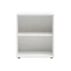 PROREGAL Aktenregal Tiger Small HxBxT 77 x 65 x 34 cm 2 Fächern Weiß