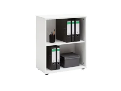 PROREGAL Aktenregal Tiger Small HxBxT 77 x 65 x 34 cm 2 Fächern Weiß