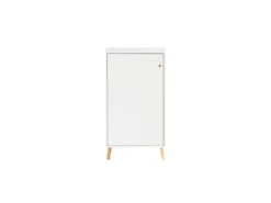 PROREGAL Aktenschrank Jaguar Small HxBxT 92,6 x 51 x 41 cm 2 Fächern & 1 Flügeltür Weiß