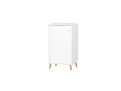 PROREGAL Aktenschrank Jaguar Small HxBxT 92,6 x 51 x 41 cm 2 Fächern & 1 Flügeltür Weiß