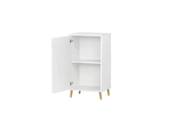PROREGAL Aktenschrank Jaguar Small HxBxT 92,6 x 51 x 41 cm 2 Fächern & 1 Flügeltür Weiß
