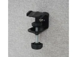 Proregal Akustik-Tischtrennwand HxBxT 60x65x2 cm Doppelwandig Stoff Grau Büro-Sichtschutz Schreibtisch Pinnwand