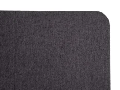 Proregal Akustik-Tischtrennwand HxBxT 60x65x2 cm Doppelwandig Stoff Braun-Grau Büro-Sichtschutz Schreibtisch Pinnwand