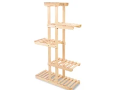 PROREGAL Blümenstande FLORACK HxBxT 117x68x25cm 6 Ablagen Kieferholz Natur