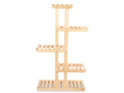 PROREGAL Blümenstande FLORACK HxBxT 117x68x25cm 6 Ablagen Kieferholz Natur