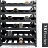 PROREGAL CURVA Weinregal 6x Ebenen für 36 Flaschen HxBxT 72x60x30cm Schwarz