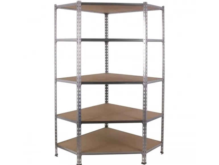 PROREGAL Eckregal Muli HxBxT 180 x 90 x 40 cm 5 Fachböden Fachlast 200 kg Verzinkt