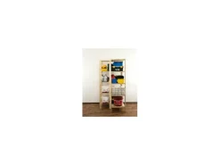 PROREGAL Eckregal Woodland HxBxT 166,4 x 85 x 50 cm Fachlast 120 kg 5 Fachboden Kiefernholz Natur