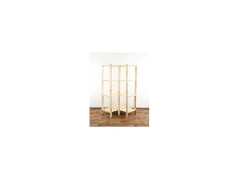 PROREGAL Eckregal Woodland HxBxT 166,4 x 85 x 50 cm Fachlast 120 kg 4 Fachboden Kiefernholz Natur