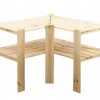 PROREGAL Eckregal Woodland HxBxT 64 x 80 x 50 cm Fachlast 120 kg 3 Fachboden Kiefernholz Natur