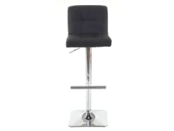 PROREGAL 2er-Set Barhocker Gepolstert Und Höhenverstellbar Mit Lehne Sitzhöhe 63-84cm Mit Lehne Drehbar Stoff/Textil Dunkelgrau Chromfuß Barstuhl