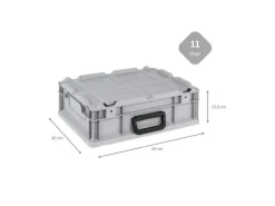 PROREGAL Eurobox Nextgen Portable HxBxT 135x 30 x 40 cm 11 Liter Eurobehälter Transportbox Transportbehälter Stapelbehälter
