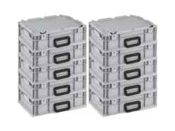 PROREGAL Eurobox Nextgen Portable HxBxT 135x 30 x 40 cm 11 Liter Eurobehälter Transportbox Transportbehälter Stapelbehälter