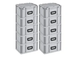 PROREGAL Eurobox Nextgen Portable HxBxT 235x 30 x 40 cm 20 Liter Eurobehälter Transportbox Transportbehälter Stapelbehälter