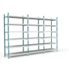 PROREGAL Fachbodenregal Maximus HxBxT200 x 100 x 30 cm 7 Ebenen PVC-Fachboden Fachlast 136 kg Lichtblau-Lichtgrau