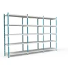 PROREGAL Fachbodenregal Maximus HxBxT200 x 150 x 68 cm 5 Ebenen PVC-Fachboden Fachlast 110 kg Lichtblau-Lichtgrau