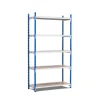 PROREGAL Fachbodenregal Maximus Pro HxBxT 220 x 150 x 50 cm 5 Ebenen Spanplatten-Fachboden Fachlast 236 kg Lichtblau-Lichtgrau