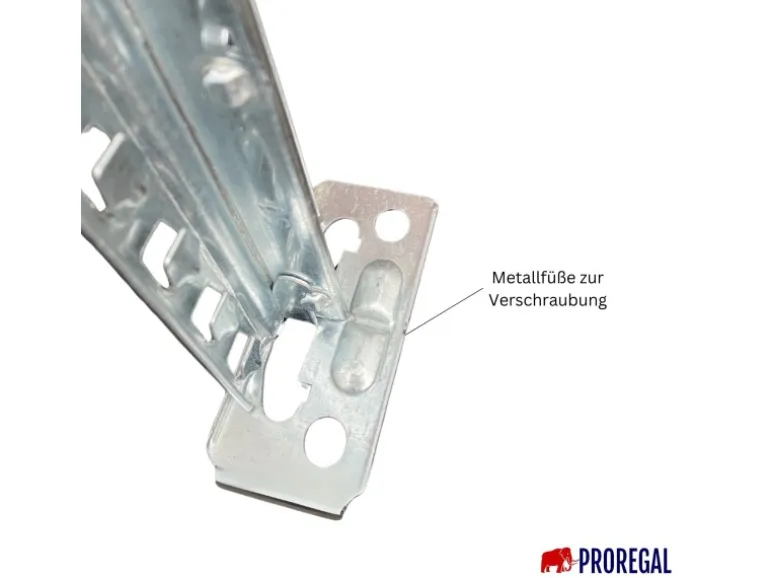 PROREGAL Fachbodenregal Proximo Stecksystem 250 x 450 x 32 cm 7 Ebenen Beidseitig Verzinkt