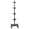 PROREGAL Fahrbarer Felgenbaum CARRERO für Autoreifen HxBxT 115,5 x 46 x 46 cm Bis Zu 4 Reifen Schwarz