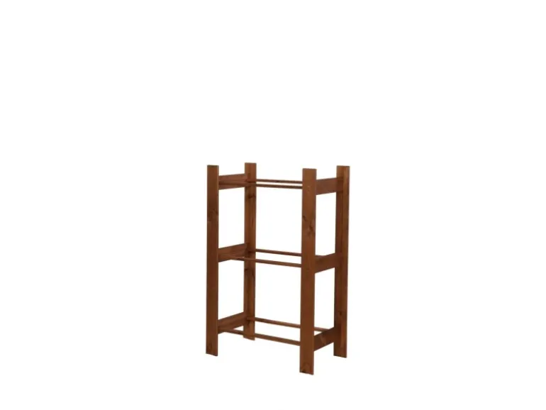 PROREGAL Getränkekistenregal Pinepeak HxBxT 107,4 x 70 x 38,8 cm Für 3 Kisten Kiefernholz Braun