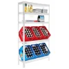 PROREGAL Getränkekistenregal Bodensee HxBxT 180 x 100 x 30 cm 6 Kisten und 3 Boards Weiss