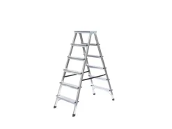 PROREGAL Haushaltsleiter Beidseitig Begehbar 2 x 6 Stufen