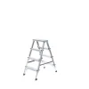 PROREGAL Haushaltsleiter Beidseitig Begehbar 2 x 4 Stufen