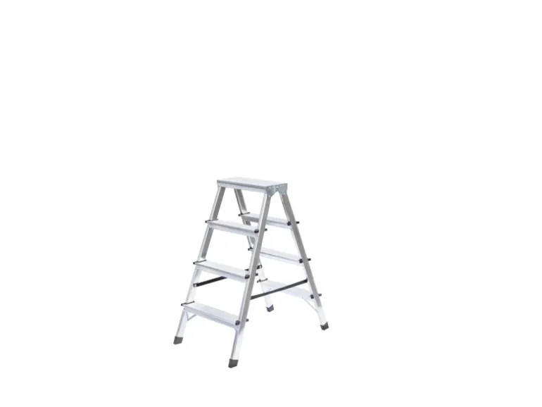 PROREGAL Haushaltsleiter Beidseitig Begehbar 2 x 4 Stufen