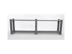 PROREGAL Holzregal Pinepeak HxBxT 50 x 170 x 28 cm 2 Fachboden 1,2 cm Dickes Kiefernholz Grau