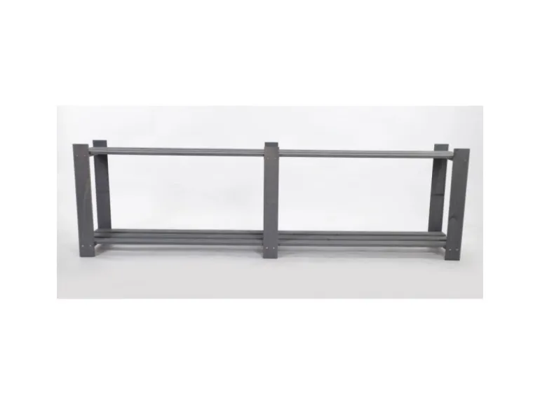 PROREGAL Holzregal Pinepeak HxBxT 50 x 170 x 28 cm 2 Fachboden 1,2 cm Dickes Kiefernholz Grau