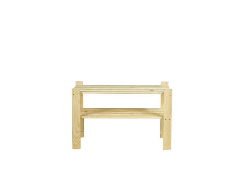 PROREGAL Holzregal Pinepeak HxBxT 50 x 80 x 28 cm 2 Fachboden 1,2 cm Dickes Kiefernholz Natur