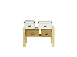 PROREGAL Holzregal Pinepeak HxBxT 50 x 80 x 28 cm 2 Fachboden 1,2 cm Dickes Kiefernholz Natur