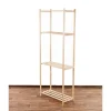 PROREGAL Holzregal Timbercraft HxBxT 90 x 65 x 28,5 cm Fachlast 35 kg 3 Fachboden 1,4 cm Dickes Kiefernholz Natur