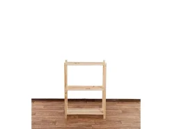 PROREGAL Holzregal Timbercraft HxBxT 90 x 65 x 28,5 cm Fachlast 35 kg 3 Fachboden 1,4 cm Dickes Kiefernholz Natur